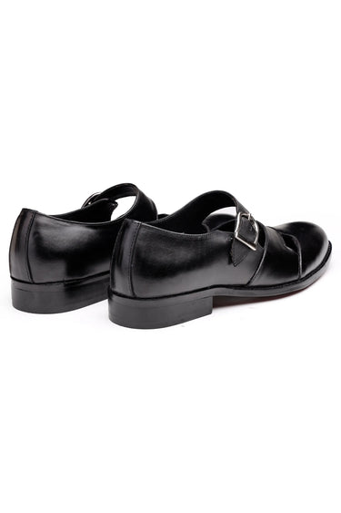 Stylish Leather Monk Strap Shoes for Men - Bharat Reshma