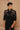 Black V collar fish motifs embroidered shirt - Bharat Reshma