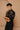 Black V collar fish motifs embroidered shirt - Bharat Reshma
