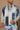 Blue wave kurta stole set - Bharat Reshma