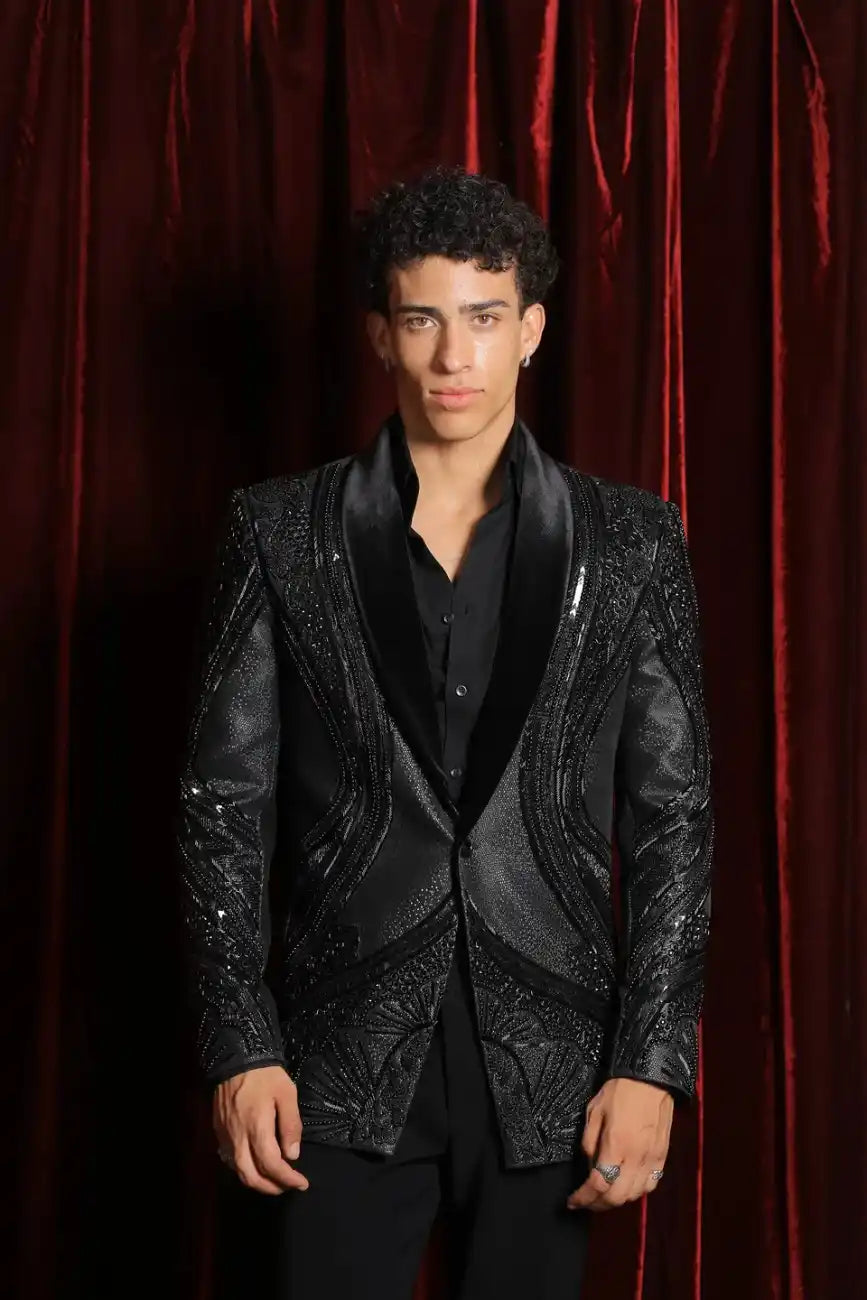Gunmetal edge tuxedo set