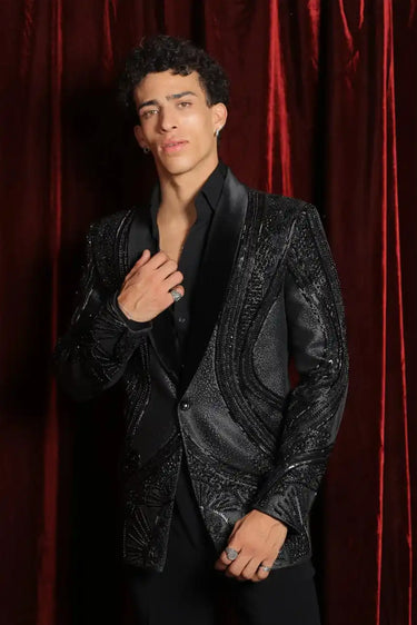 Gunmetal edge tuxedo set