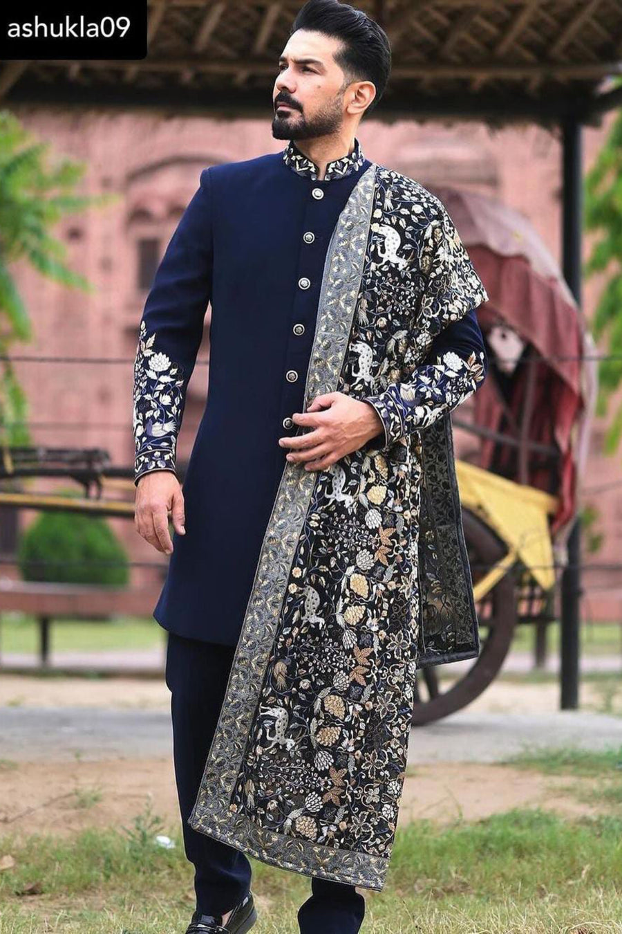Abhinav Shukla in Our Blue Designer Indo Western