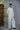 Designer Pearl White Concealed Indo-western