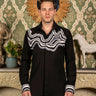 Black Monochrome 3D Shirt - Bharat Reshma