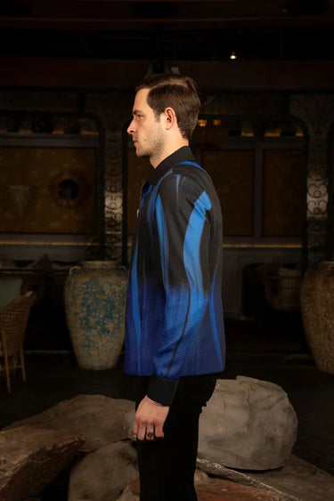 Digital Print Stroke Ombré Jacket