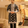 Elegant Black Embroidered Meghna Kurta Set - Bharat Reshma
