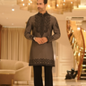 Shahnoor Silk Kurta with Hand Embroidery - Bharat Reshma