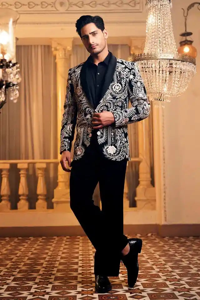 Black Legacy Hand-Embroidered Tuxedo