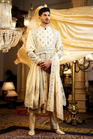 Crème Royal Kali Sherwani Set