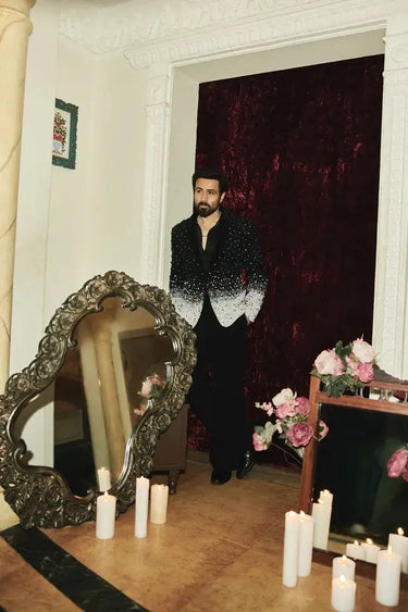 Emraan Hashmi Eclipse Pearl Ombré Tuxedo