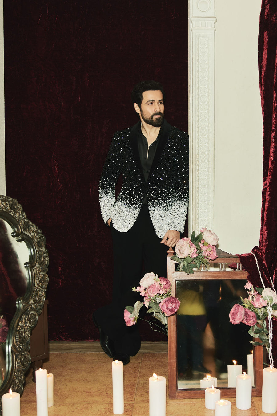 Emraan Hashmi Eclipse Pearl Ombré Tuxedo
