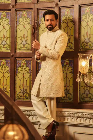 Emraan Hashmi, timeless in Ivory Royale indo western