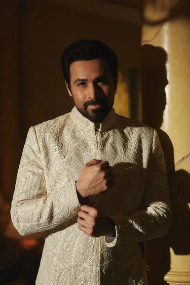 Emraan Hashmi, timeless in Ivory Royale indo western
