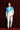 Ivory blue flow tuxedo set