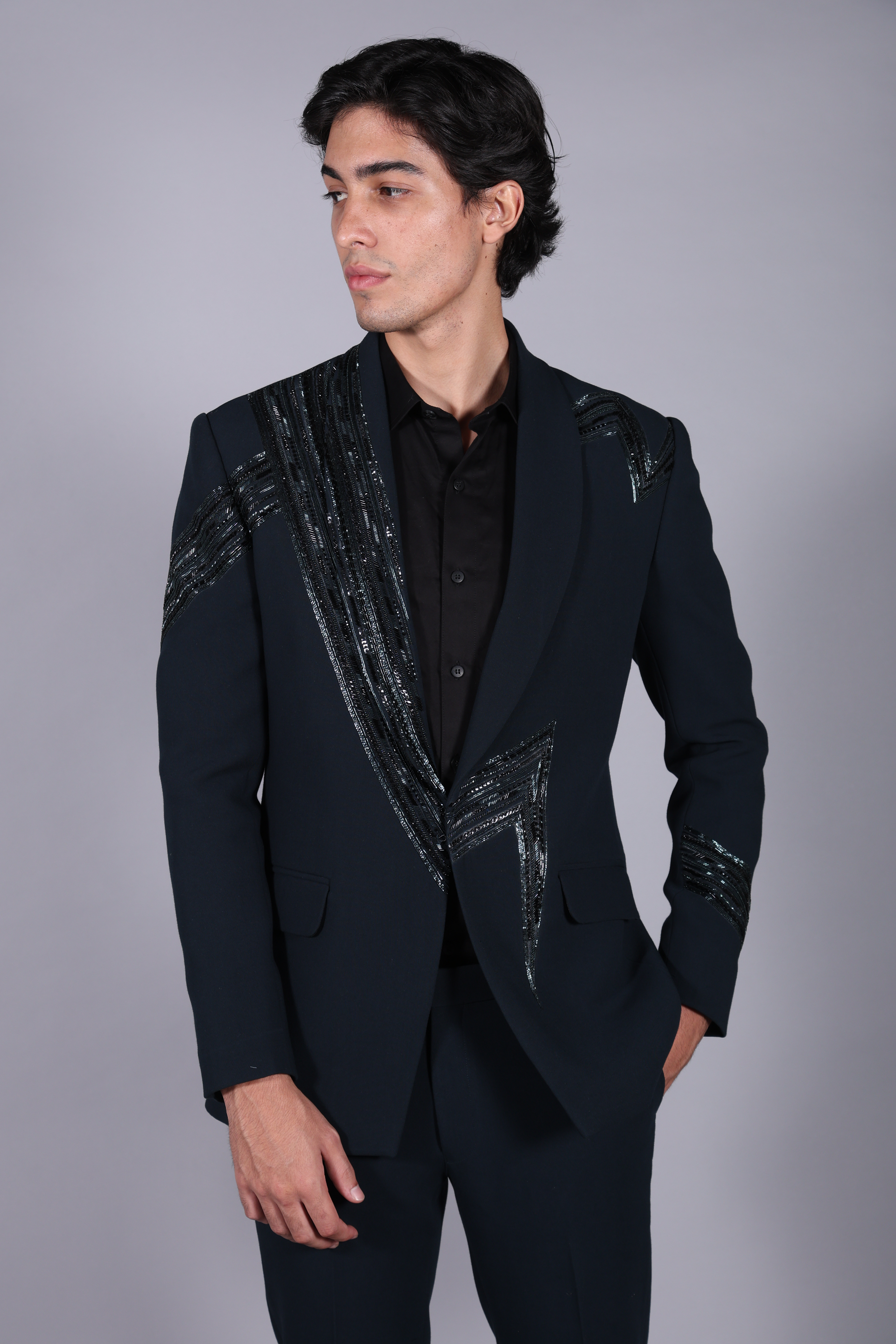 Prom Night Starry Night Attire For Men Tuxedo Starry Night Mens