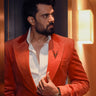 Manish Paul Style Rust Orange Blazer – Men’s Fashion - Bharat Reshma