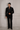 Velvet Tux with 3D Black Embroidery - Bharat Reshma
