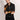Black Magna Suiting Fire Hand Paint Jacket - Bharat Reshma