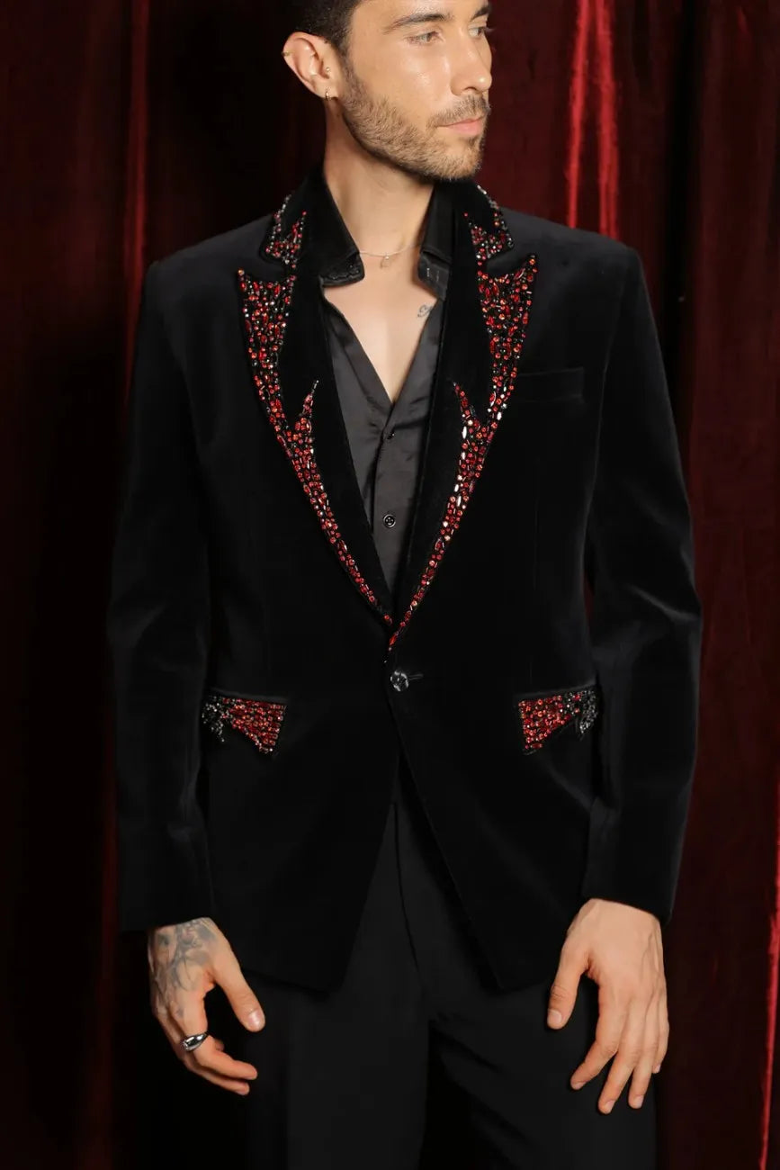 Black & Red Vampire Tuxedo