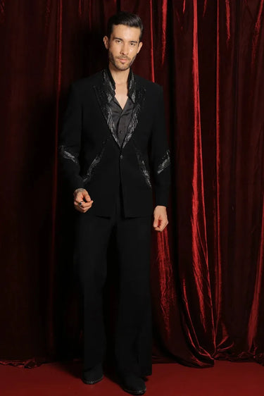 Gunmetal exter tuxedo set
