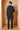 Navy blue wild royal indowestern set