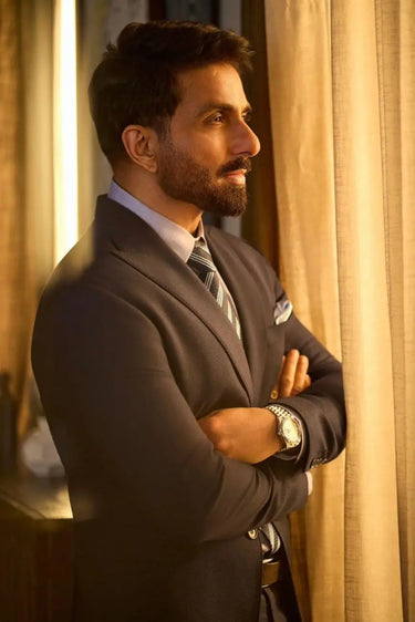 Sonu sood in our bespoke Blue Suit set