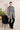 Black Thread Embroidered Indowestern Set