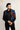 Hand-Painted Black Blazer Set with Hand Embroidery