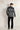 Black One Line Digital Print Blazer