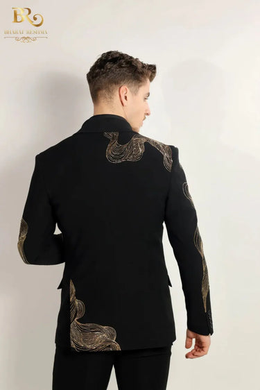 Black Tuxedo with gold embellishments