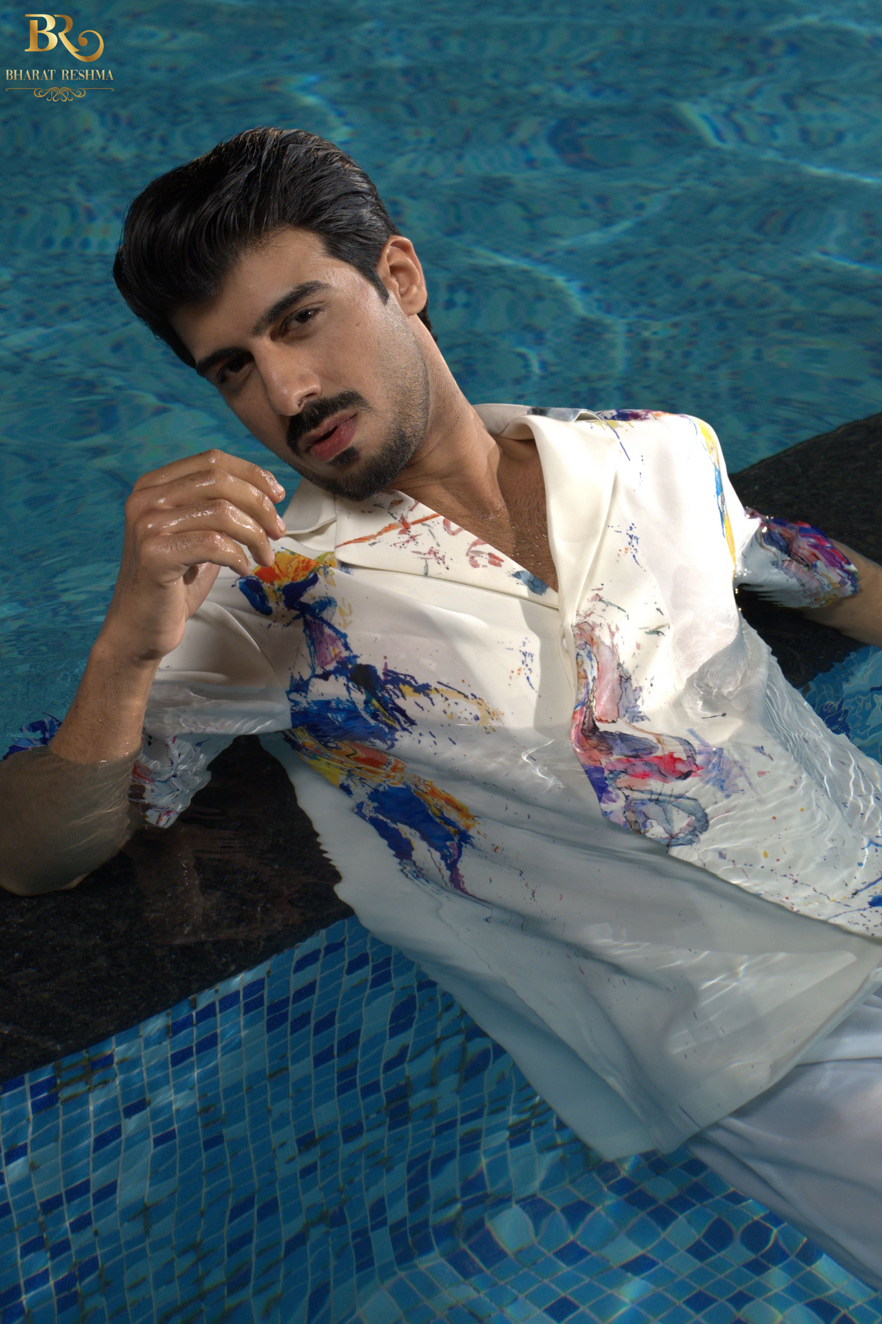 IVORY SUMMER MULTI COLOR DIGITAL PRINT SHIRT