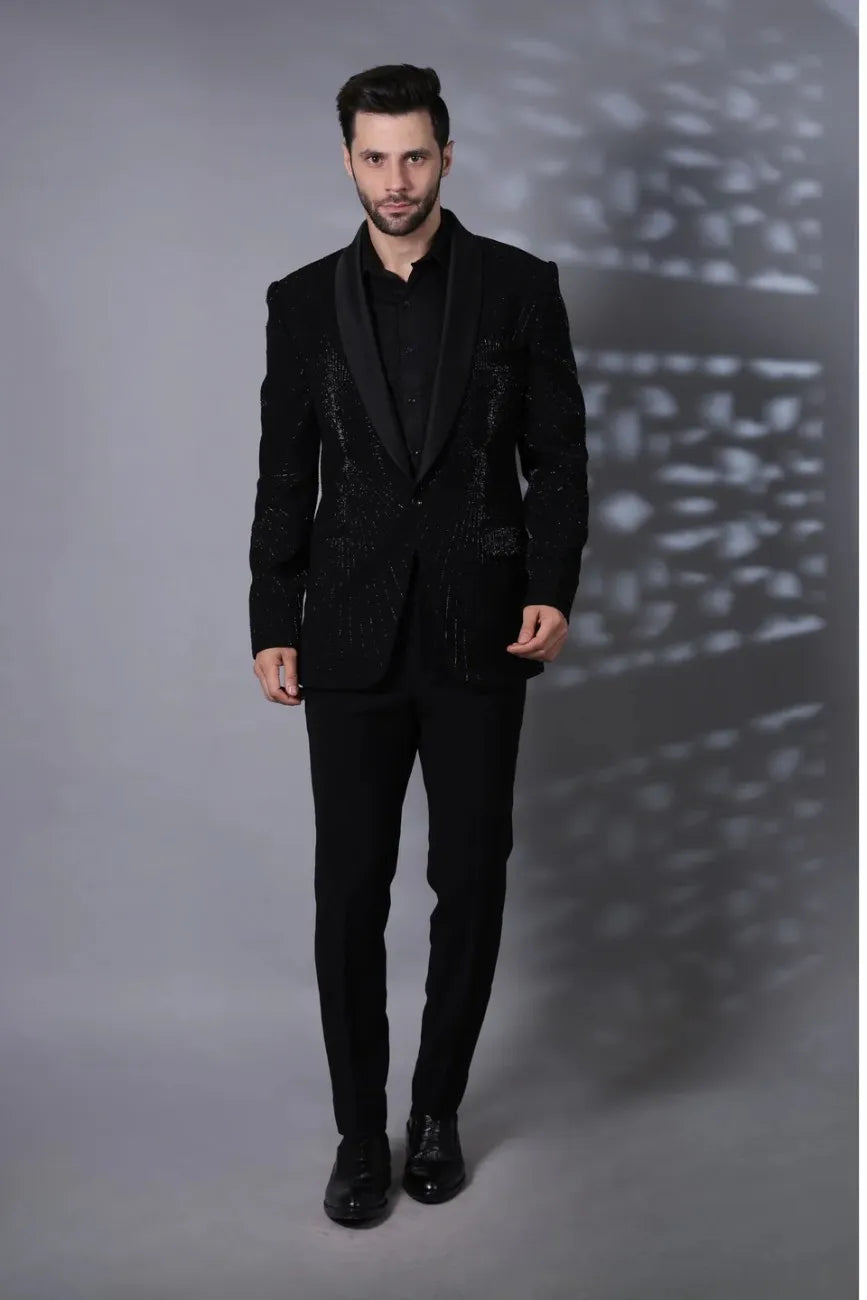 Black Detailed Tuxedo