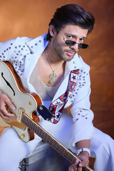Stebin Ben in our Silver studs white Jacket