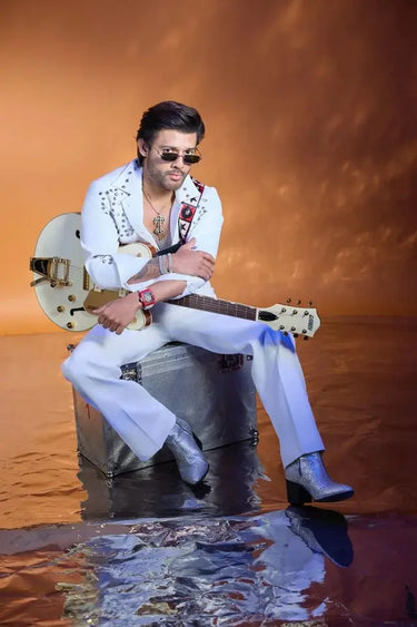 Stebin Ben in our Silver studs white Jacket