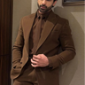 Taha Shah Badussha in Our Brown Suit - Bharat Reshma