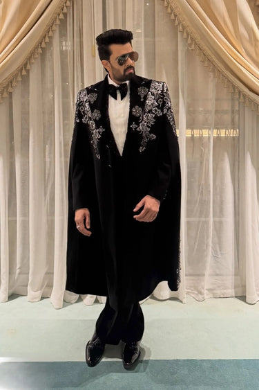 Maniesh Paul in Cape Suit Set