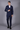 Designer Blue Fauble-breasted suit - Bharat Reshma