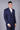 Designer Blue Fauble-breasted suit - Bharat Reshma