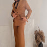 Rithvik Dhanjani In Our Brown Slim-fit Blazer and Pant Set - Bharat Reshma