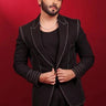DHEERAJ DHOOPAR in Designer Black Sporty Blazer - Bharat Reshma