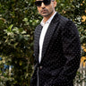 Gurmeet Chaudhary in Our Black Embroidered Tuxedo Set - Bharat Reshma