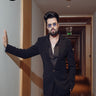 Manish Paul in Our Black Japanese Embroidered Studs Tuxedo Set - Bharat Reshma