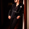 Rithvik Dhanjani In Our Black Thread Work Blazer Set - Bharat Reshma