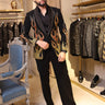 Siddhant Chaturvedi in Our Black Fire Blazer Set - Bharat Reshma