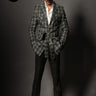 Taha Shah Badussha in Our Black Checkered Pattern Suit - Bharat Reshma