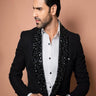 VIVEK DAHIYA in Our Designer Rich Black Blazer with Stud Work - Bharat Reshma