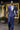 Blue 2 piece suit with hand hamming work - Bharat Reshma