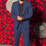 MANISH PAUL in Our Blue Tuxedo highlight with Hand Hemming - Bharat Reshma