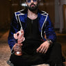 MANISH PAUL In Our Navy blue tuxedo jacket - Bharat Reshma